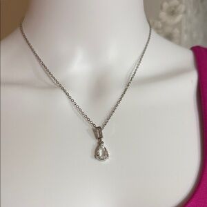 Ralph Lauren Silver Teardrop Necklace